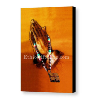 Canvas Gallery Wrap-Prayer hands (Orange)