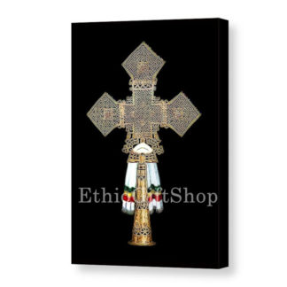 Canvas Gallery Wrap-Single Cross (Black)